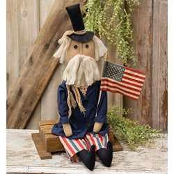 Uncle Sam w/American Flag Doll