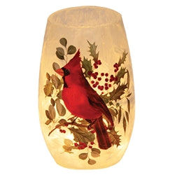 Woodland Cardinal Pre-Lit Vase - 5"H - 2 Asstd.