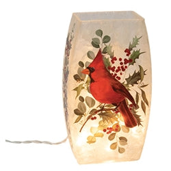 Woodland Cardinal Pre-Lit Vase - 8"H - 2 Asstd.