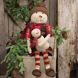 Corey Snowman Doll With Snowbaby