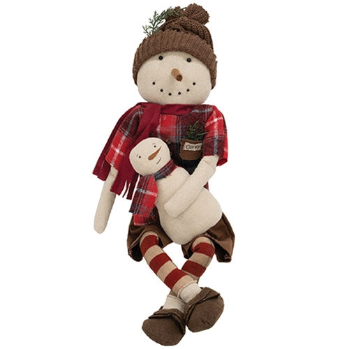 Corey Snowman Doll With Snowbaby