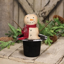 Stuffed Snowy Sparkle Snowman in Top Hat