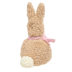 Stuffed Sherpa Bunny Sitter - 9.5"H