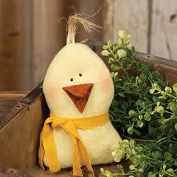 Stuffed Rustic Chick Sitter - 5.5"H