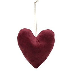 3/Set Plush Velvet Heart Ornaments