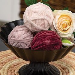Velvet Wrapped Ball Bowl Filler - 2.5" - 3 Asstd.
