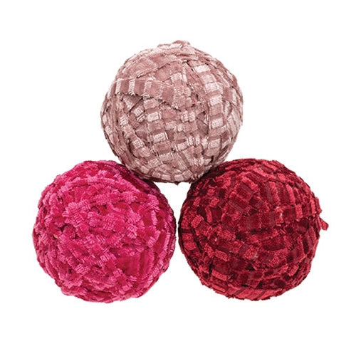 Valentine Chenille Wrapped Bowl Filler - 2.5" - 3 Asstd.