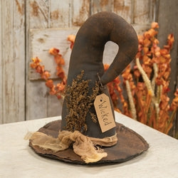 Wicked Stuffed Witch Hat Sitter - 11"H