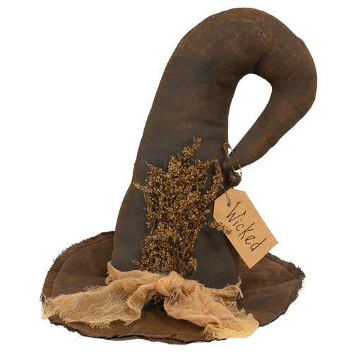 Wicked Stuffed Witch Hat Sitter - 11"H