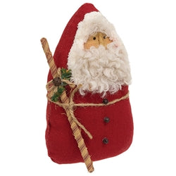 Nordic Santa with Peppermint Stick - 7.5"H