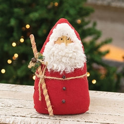 Nordic Santa with Peppermint Stick - 7.5"H