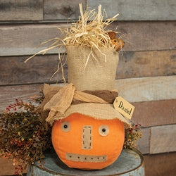 Daniel & Friend Scarecrow Pumpkin
