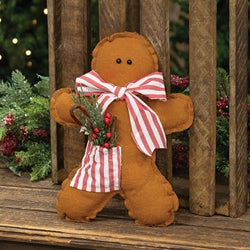 Stuffed Gingerbread with Pocket- 10"H