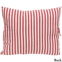 Red Striped Bow Pillow