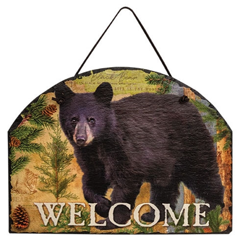 Bear Welcome Arch Slate