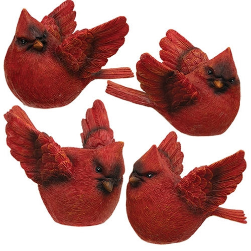 Resin Flying Cardinal - 4 Asstd.