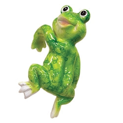 Resin Garden Frog Planter Hanger - 3 Asstd.