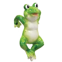 Resin Garden Frog Planter Hanger - 3 Asstd.