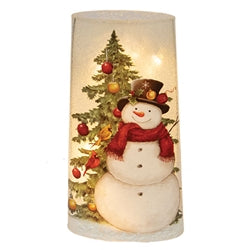 Christmas Snowman Pre-Lit Vase - 10"H - 2 Asstd.