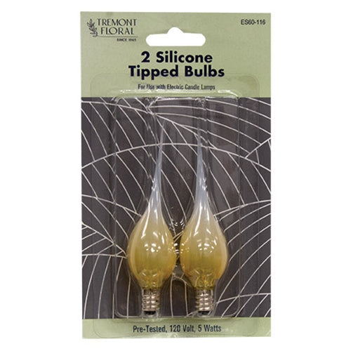 2/Pkg Gold Silicone Light Bulbs 5 W