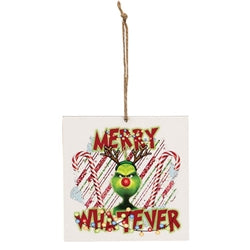 Merry Whatever Grinch Ornament - 4" - 3 Asstd.