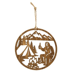 Bigfood Camping Ornament - 4.5" - 3 Asstd.