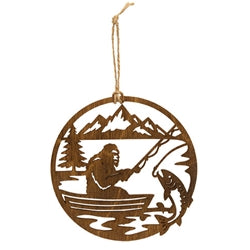 Bigfood Camping Ornament - 4.5" - 3 Asstd.