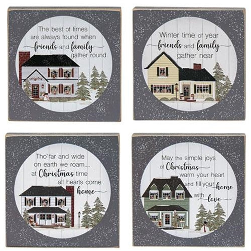 Friends and Family Winter House Square Block 4 Asstd.
