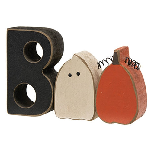 3/Set Boo Ghost & Pumpkin Blocks