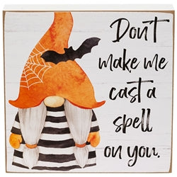 Scary Good Time Gnome Box Sign 2 Asstd.