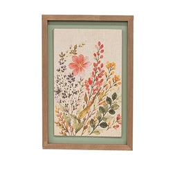 Watercolor Blossom Wall Sign - 3 Asstd.