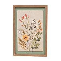 Watercolor Blossom Wall Sign - 3 Asstd.