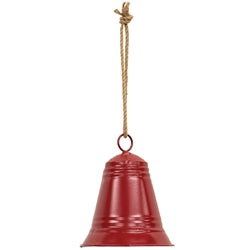 Painted Metal Christmas Bell Ornament Medium 3 Asstd.