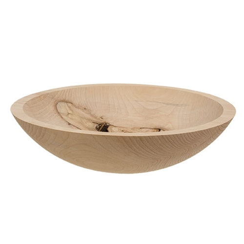 Unfinished Wooden Bowl - 12" Dia.