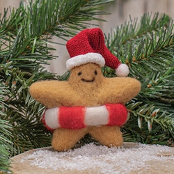 Christmas Starfish Felted Ornament
