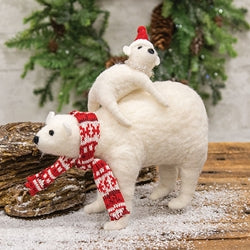 Felted Polar Bear Mama and Cub