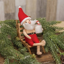 Felted Beach Chair Santa