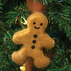 Felted Gingerbread Ornament