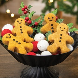 Felted Gingerbread Bowl Filler
