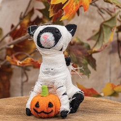 Mummy Cat Felted Ornament
