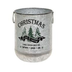 2/Set Cut & Carry Christmas Metal Buckets