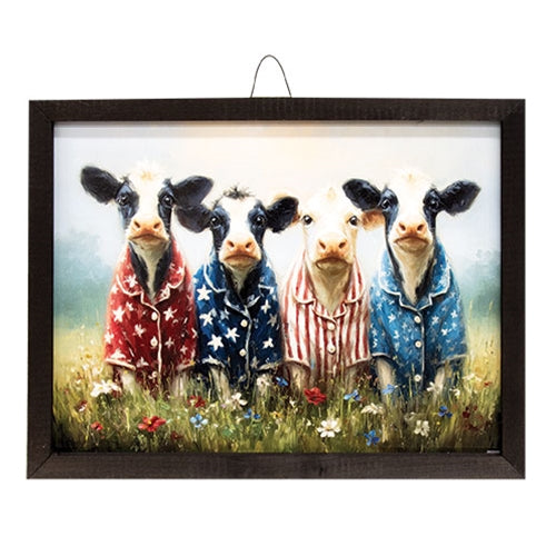 American Cows Sleepover Box Frame - 12x16