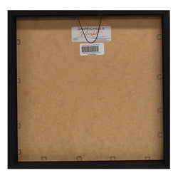 Blue Cheerful Snowman Box Frame - 12" Sq.