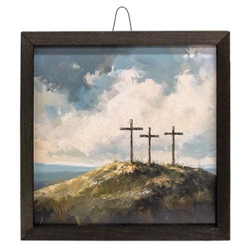 Three Crosses Box Frame - 12" Sq.