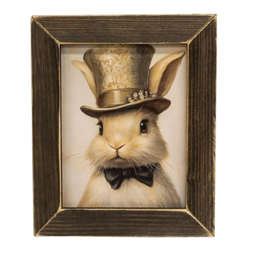 Golden Tophat Bunny Framed Print - 8x10