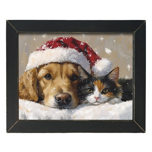 Santa's Pets Framed Print - 16x12