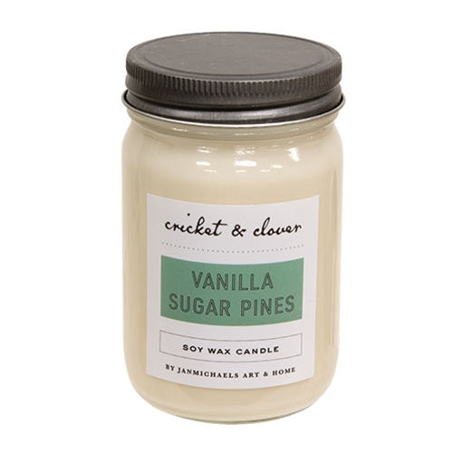 Vanilla Sugar Pines Mason Candle