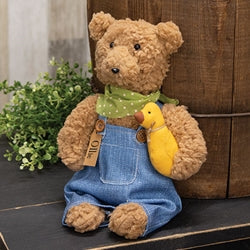 Ollie Overalls Bear Doll w/Duck