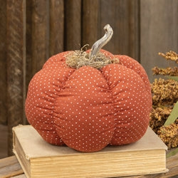Mossy Orange Polka Dot Pumpkin