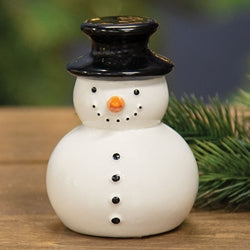 Ceramic Snowman Sitter - 4"H
